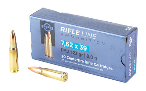 Ammunition Prvi Partizan Rifle 7.62x39mm PPU 7.62X39 FMJ 123GR 20/1000 • Model: Rifle